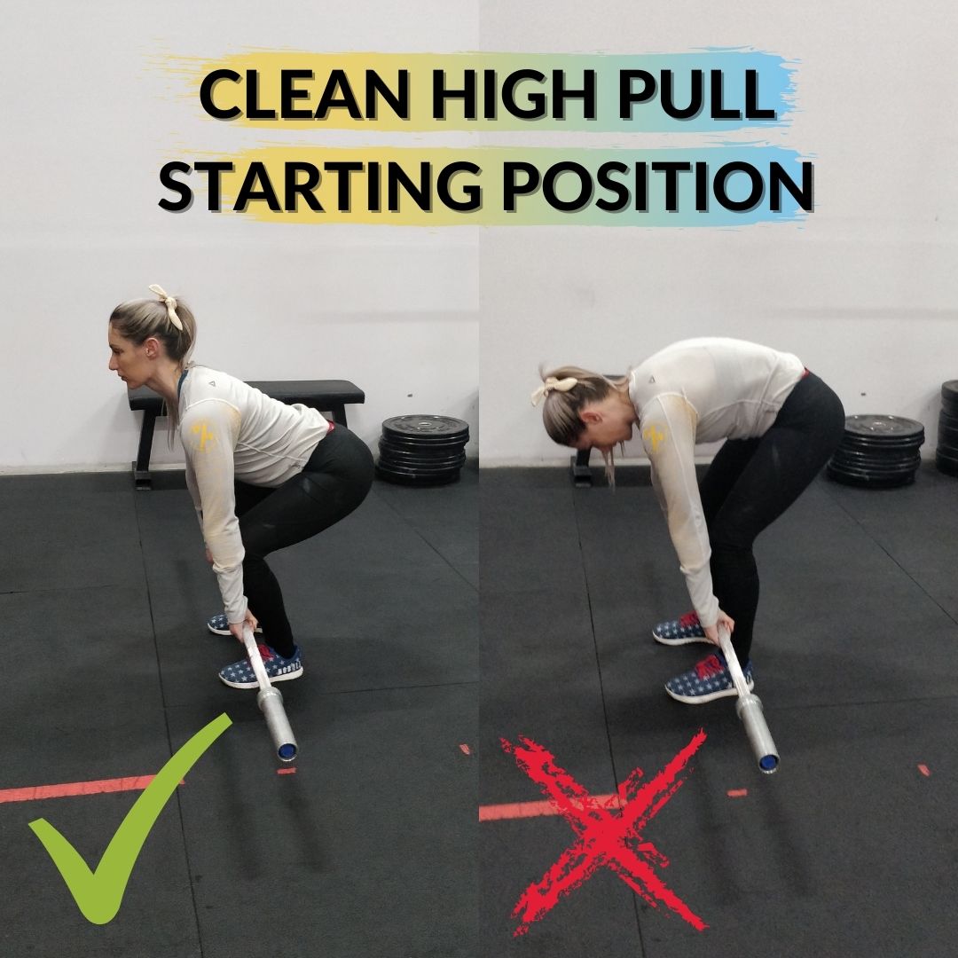 Clean High Pull Starting Position