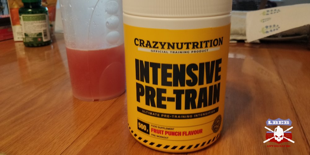 Intensive Pre Train Crazy Nutrition Without Creatine