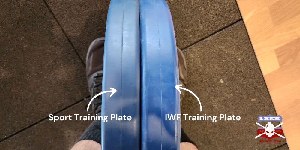Eleiko Sport Training Plate vs IWF Training Plate
